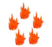 iplusmile 5 pièces Jouets de Construction Éducatifs avec Effets de Flammes pour Figurines Accessoires Halloween Lumineux Blocs de Construction pour Développement Logique des Garçon Fille