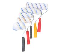 iplusmile 5 pièces Kit Peinture Fibre Peinture Portable à Brosse Roller Pratique pour Coins Outil Facile à Utiliser pour Murs et Plafonds Adapté Débutants et Professionnels