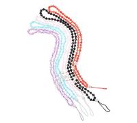 iplusmile 5 pièces Lanières à Pendentif pour Téléphone Lanières Cristal Perte Colorées Noir Rose Bleu Rouge Accessoires Décoratifs Pratiques pour Smartphone