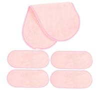 iplusmile 5 pièces Lot de Serviettes Visage Microfibre et Respirantes Lingettes Démaquillantes Lavables pour Femme Serviettes de Nettoyage Visage Portables pour Voyage et Usage