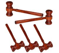 iplusmile 5 pièces Marteau de Juge Bois Massif Accessoire de Costume Justice pour Jeux de Rôle et Cosplay Halloween Compact et Surface Lisse sans Bavure Facile à Transporter et Utiliser