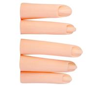iplusmile 5 Pièces Modèles de Doigts D'entraînement en Silicone Léger Faciles à Transporter pour Exercices de Manucure Pratique, Adaptés aux Débutants et Artistes en Salon, pour Nail Art