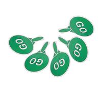 iplusmile 5 Pièces Panneaux Signalisation pour Garçon Fille Lot avec Poignée Rouge Vert pour Éducation Sécurité Routière Classe et Jeux de Rôle