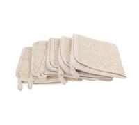iplusmile 5 Pièces Serviettes Gommage Corps Et Visage Lin Et Coton Lot De Lingettes Exfoliantes Pour Douche Lavables Et Douces Pour Nettoyage Profond Peau