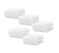 iplusmile 5 pièces Serviettes Mousseline Coton pour Bébés de Débarbouillettes Blanches et Absorbantes pour Essuyer Efficaces pour Biberon pour Bébés S Parents