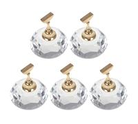 iplusmile 5 Pièces Support de Manucure avec Base Acrylique Rhinestone Stable pour Présentation et Entraînement des Ongles DIY Accessoire Pratique pour Nail Art Salon et Usage Professionnel