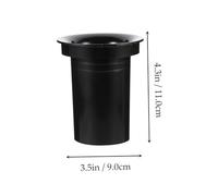 iplusmile 5 pièces Tube de Bass Caisson Basse Plastique Tube de Remplacement pour Évent Air Haut Parleur Accessoire Noir Résistant et Facile à Installer pour Subwoofer