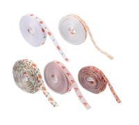 iplusmile 5 Rouleaux Rubans Thanksgiving Polyester Citrouille et Érable Rubans Gros-grain Automne pour Décoration DIY Fête Récolte