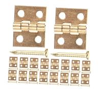 iplusmile 50 Ensembles Mini Brass Cabinet Hinges With Screws Pure Brass Vintage Drawer Butt Hinges For Jewelry Boxes And Wooden Furniture DIY Accessories