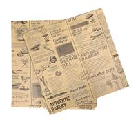 iplusmile 50 feuilles Papier Emballage Alimentaire Anti-graisse Papier Ciré Étanche pour Hamburgers Sandwiches Frites et Emballage de Fleurs Vintage Pratique et Résistant à Humidité