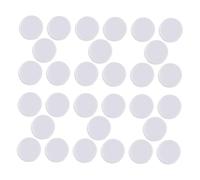 iplusmile 50 pièces Boîte de Inserts Plastique Blancs pour Jouets à Hochet Accessoires de Remplacement pour Balle Bruiteur Garçon Fille et Animal Anneau Réparateur Éveillant avec Clair