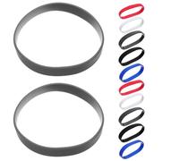 iplusmile 50 Pièces Bracelets Silicone Élastiques Unis pour Hommes Femmes Adolescents Bracelets Silicone Confortables et Imperméables pour Fêtes Sports et Événements Bandes Colorées Lot