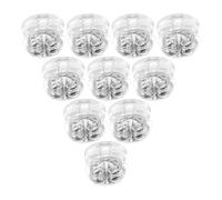 iplusmile 50 pièces Fermoirs Boucles Oreilles Silicone Argentées Rechange Confortable et Sécurisé pour Clous Oreilles Fins Bouchons Transparants Réutilisables et Lavables Accessoire Léger