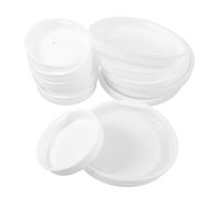 iplusmile 50 pièces Lot de Bouchons Plastique Ronds pour Tubes Papier Capuchons Kraft Protection pour Tubes Expédition Bouchons Petits