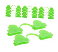 iplusmile 50 pièces Lot de Clips Plastique Double Tête pour Serre Pinces Anti-vent pour Fixation Membrane et Film de Jardinage Clip Tunnel et Serre Potager