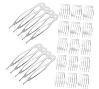 iplusmile 50 pièces Lot de Peignes à Dents Métalliques pour Cheveux Accessoires Latéraux pour Mariage et de Femmes Barrettes Décoratives pour Chignon et Styles Variés