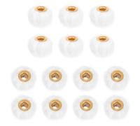 iplusmile 50 Pièces Lot Perles Pom Pom Rondelles Douces et Pelucheuses avec Large Métal pour Bijoux DIY Porte-clés et Décorations de Stylos Mini Boules Fuzzy Polyvalentes