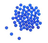 iplusmile 50 pièces Perles Naturelles Rondes Lapis-lazuli Bleu Unique pour Création Bijoux Bracelets Colliers Accessoires Décoratifs