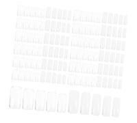 iplusmile 500 Faux Ongles Transparents à Coller, Capsules en Plastique Abs, 10 Tailles pour Ongles Moyens, Kit Complet Nail Art Diy, Usage Rapide et Solide pour Femmes et Débutants