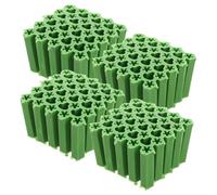 iplusmile 500 Pièces Cheville Plastique M6 Verte pour Ancrages Maçonnerie | Structure Microdents Interne, Repérage Visuel Rapide, Maintien Sûr, pour Panneaux Machines et Couvercles D’équipement