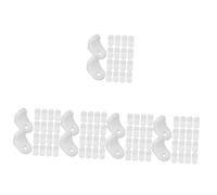 iplusmile 500 Pièces Connecteur d'angle Support d'angle en plastique renforts d'angle de meuble renfort d'angle d'étagère supports pour le bois supports pour étagères équerres blanche