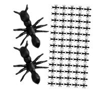 iplusmile 500 Pièces Simulation Fourmis Plastique Noires Réalistes pour Décorations Halloween et Farces Mini Insectes Compactes pour Fêtes et Blagues Amusantes