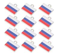 iplusmile 50pièces Breloques Drapeau Russe pour Bijoux DIY Pendentifs pour Colliers et Bracelets Accessoires Loisirs Créatifs