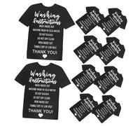 iplusmile 50pièces Cartes De Guide Entretien pour Vêtements Étiquettes De Lavage Pratiques Shirts Et Chemises Instructions Claires pour Entretien Optimal des Textiles