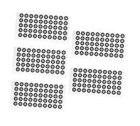iplusmile 5feuilles Marqueur Réfléchissant pour Scanner De Points De Marquage Résistants à Usure Film Pratique Et Léger pour Numérisation Facile à Utiliser Et