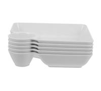 iplusmile 5pièces Assiette De Sushi avec Compartiment à Sauce Plateau pour Chips Et Trempettes Set De Assiettes à Service