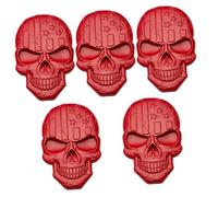iplusmile 5pièces Autocollant pour Voiture Décoration De Véhicule avec Motif De Crâne Américain Accessoire Stylé pour Voitures Camions Et