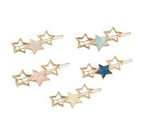 iplusmile 5pièces Barrettes Décoratives Étoile Pour Cheveux Set De Barrettes Pour Femmes Et Filles Pour Mariage Et Anniversaire