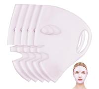 iplusmile 5pièces Masque Visage Silicone Réutilisable Lot pour Hydratation et Port de Lunettes Confortable et Pratique