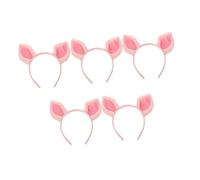 iplusmile 5pièces -tête Oreilles De Cochon Rose Lot De Bandeaux Cosplay Animaux Pour Fille Usage De Soin Visage Et Fête