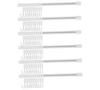iplusmile 6 Ensembles Crochets Muraux Adhésifs No Punch de Crochets S Glissants pour Cuisine et Rangement Installation Facile sans Perçage Rail Pratique