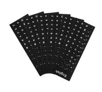 iplusmile 6 Feuilles Autocollants de Clavier de Stickers de Remplacement Anglais pour Ordinateur Portable et Bureau Design Durable et pour Claviers Worn Out