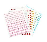 iplusmile 6 feuilles Autocollants de pour Visage Multicolores Auto Adhésifs Bijoux Faciaux Décoratifs pour Festivals Mariages Carnaval et