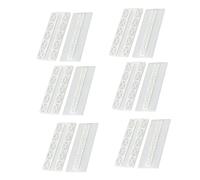 iplusmile 6 Paires Support Multiprise Mural Abs Fixateur de Prise Pratique pour Bureau et Maison Facile à Installer sur Surfaces Lisses Organiseurs de Câbles Intégrés pour Gestion Filaire