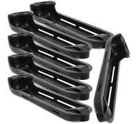 iplusmile 6 Pièces Accessoire de Billard Piste Plastique Noire | Installation Rapide, Routage Fluide des Billes, Format Portable, pour Clubs et Techniciens de Table