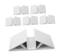 iplusmile 6 pièces Accessoires Renfort Triangle pour Barrière Escalier Intérieur Lot de Supports Stables pour Clôture Chien et Sécurité Garçon Fille Installation Facile et Polyvalente