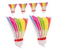 iplusmile 6 Pièces Ballons Géants de Badminton Gonflables pour Décorations de Anniversaire Thème Ballons Forme de Volant Colorés pour Événements Festifs