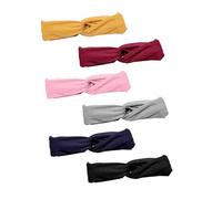 iplusmile 6 pièces Bandeaux Cheveux Femme Élastiques Bandeau Sport Yoga et Running Bandeaux Tricotés Croisés Confortables et Souples pour Activités Physiques et Usage Quotidien