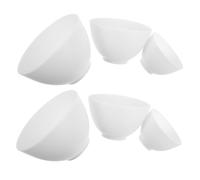 iplusmile 6 pièces Bol Silicone pour Soins Visage Résistant aux Impacts Odeur Bols de Préparation pour Masque Facial Légers et Faciles à Nettoyer DIY Petit Moyen et Grand pour Mélange de