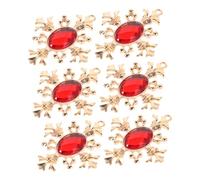 iplusmile 6 Pièces Charms Croisés pour Bijoux DIY Accessoires Baroques Couronne pour Collier Bracelet Boucles Doreilles Matériel de Création Élégant