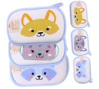 iplusmile 6 Pièces de Douche à Motifs Animaux pour Garçon Fille Set de Bain avec Dessins Animés et Moussants pour Garçon Fille