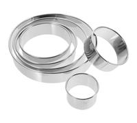 iplusmile 6 pièces Emporte à Pâtisserie Acier Inoxydable pour Peaux de Raviolis Outils Ergonomiques de Découpe de Pâte pour Biscuits et Décorations de Gâteaux