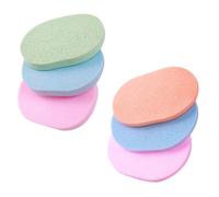 iplusmile 6 pièces Éponges Visage Exfoliantes Nettoyant Visage Portable Doux Structure Épaisse Absorbante pour Nettoyage Quotidien et Démaquillage Usage Maison et Voyage Couleur Aléatoire