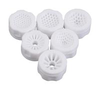 iplusmile 6 Pièces Filtre Robinet Anti-calcaire Blanc en Plastique, Mousseur Économiseur D'eau Détachable et Rinçable pour Évier et Salle de Bain en Logement Temporaire