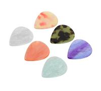 iplusmile 6 Pièces Guitar Picks For Acoustic Electric Bass Resin Thin Plectrums For Fast Precision Playing With Stylish Design