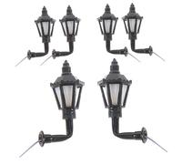 iplusmile 6 pièces Lampe Murale Miniature Décorative pour Maquette DIY Lumière Chaude Modèle Déclairage pour Maison Salon Bureau Décoration Intérieure